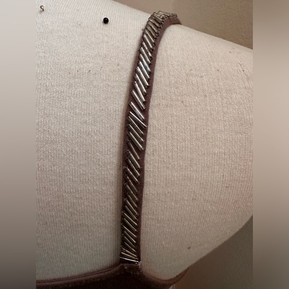 INC International Concepts tie dye tank w/beaded strap detail - Picture 8 of 8